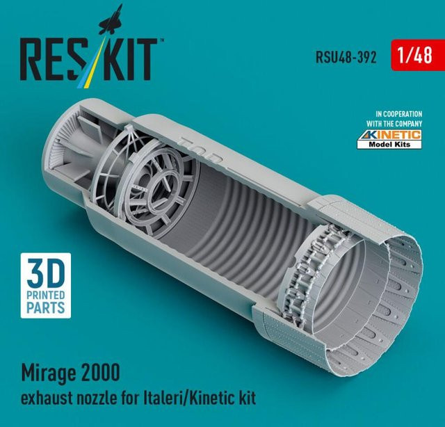 Italeri Mirage 2000 - Exhaust nozzle, 3D Printed - Bild 1