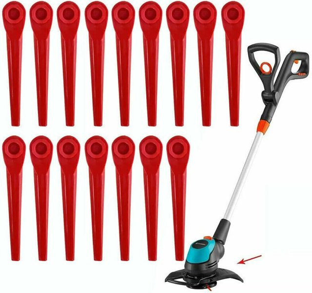 Gardena Ersatzklingen aus Kunststoff für Rasentrimmer EasyCut Li-18/23R V, 100 Stück, Rot - Bild 1