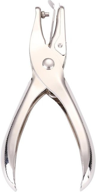 Tragbarer Einlochlocher aus Metall von Femme Couture in Silber für Scrapbooking und Büroarbeiten mit 3 mm und 6 mm Lochung - Bild 1