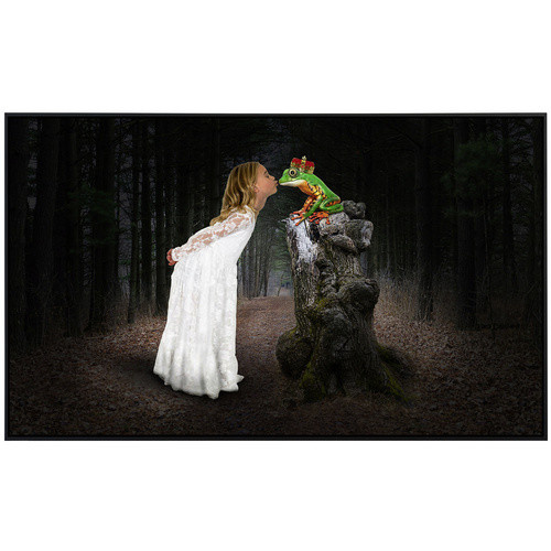papermoon EcoHeat Infrarotheizung Prinzessin küsst den Frosch mit Matt-Effekt in Bunt, App-Steuerung und Überhitzungsschutz - Bild 2
