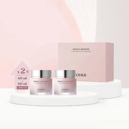 O HUI Miracle Moisture Ceramide Boosting Cream, 2x 60 ml, Gesichtspflege