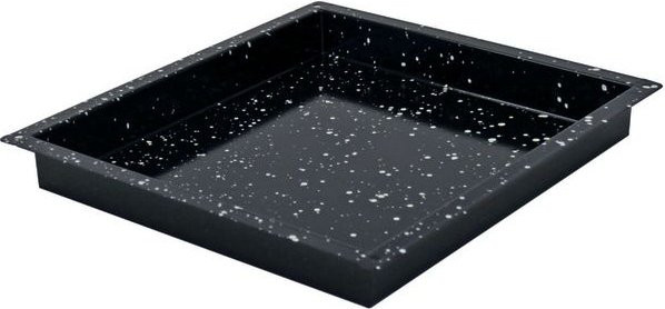 Schneider Backblech GN 2/3 aus Granit-Emaille, schwarz, rechteckig, B/T/H: 32,5 x 35,5 x 4 cm - Bild 1