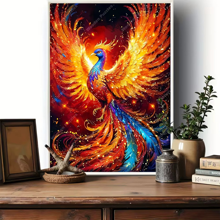 Majestic Phoenix Holzpuzzle, Tiere, Fantasy, Bunt / Mehrfarbig - Bild 3