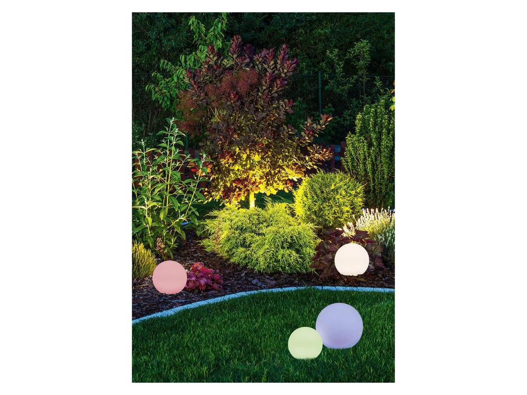 REALITY LEUCHTEN MELO Solar LED Außenleuchte RGBW Multicolor, Durchmesser: 30 cm - Bild 3