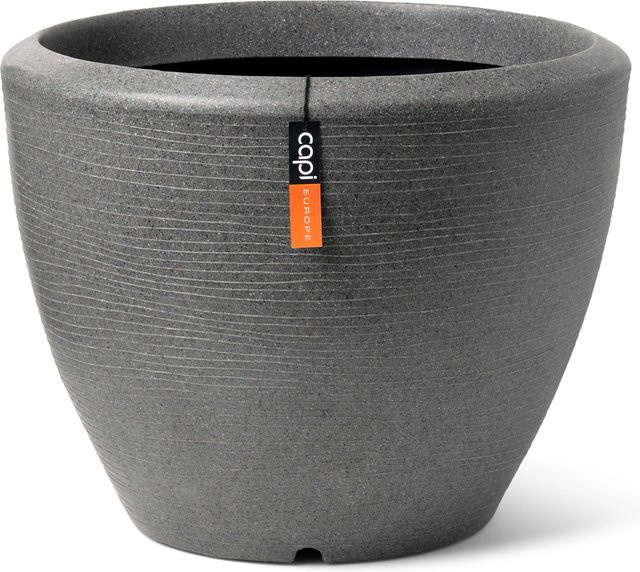 Capi Pflanztopf Kugel Granite in Anthrazit, Durchmesser: 34 cm, Höhe: 25 cm - Bild 1