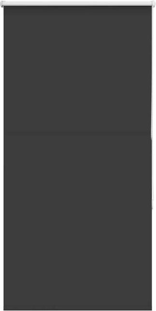 vidaXL Verdunkelungsrollo Schwarz aus Polyester, B: 75 cm, H: 130 cm - Bild 1