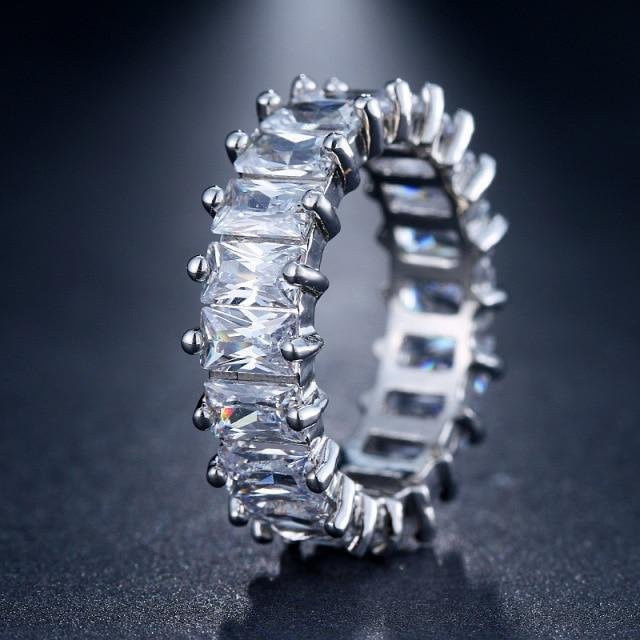 YIRAN Jewelry Ring, Zirkonia, Silber, Unisex - Bild 1