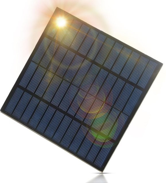 Aneng 3 Watt Solarmodul Hocheffizientes Polysilizium-Ladegerät IPX6 Wasserdicht Schwarz - Bild 1