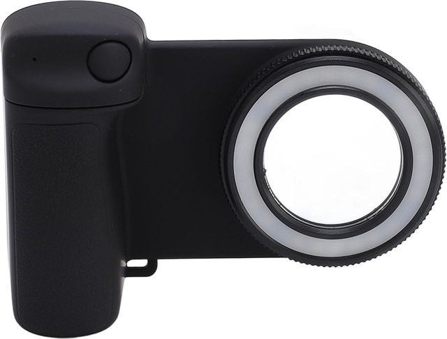 DIYelecs Magnetischer Smartphone-Griff mit Bluetooth-Fernauslöser und Fülllicht in Grau - Bild 1