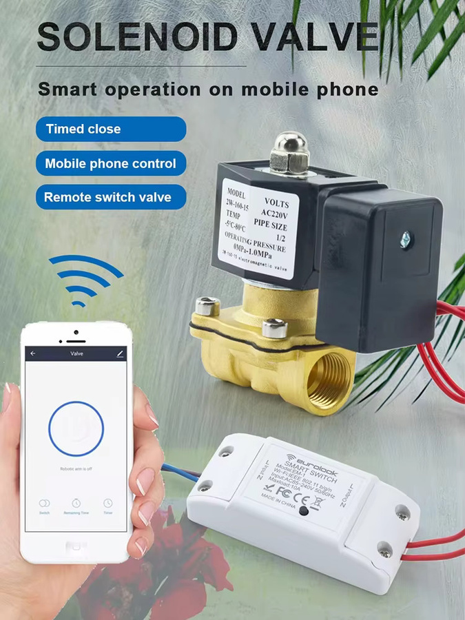 AICANTEK Tuya WiFi Smart Magnetventil Garten Wasser Timer Controller mit Alexa und Google Assistant Unterstützung, 1/2 Zoll, 3/4 Zoll, 1 Zoll, AC220V - Bild 6