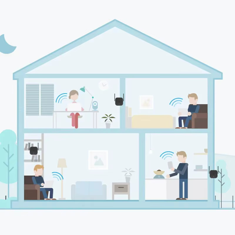 Xiaomi WiFi Repeater Pro Single Band WLAN Verstärker mit 2 Antennen in Schwarz - Bild 3