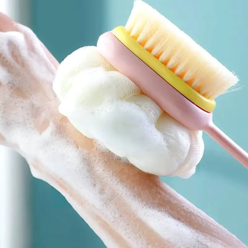 Körper-Peeling-Bürste mit Griff, Unisex - Bild 2