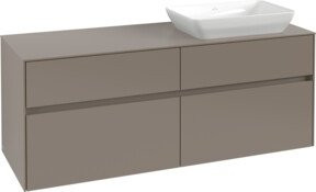 V&B Waschtischunterschrank Collaro mit LED in Cashmere Beige, B/T/H: 140 x 54,8 x 50 cm - Bild 1