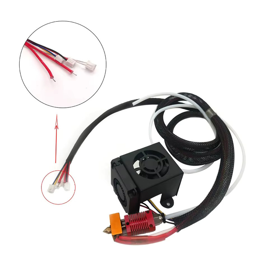 Komplettes HotEnd-Upgrade-Kit mit J-Kopf-Extruder und Lüfter für Ender-3 und CR-10 3D-Drucker, 12 V/24 V, 40 W, Schwarz - Bild 5