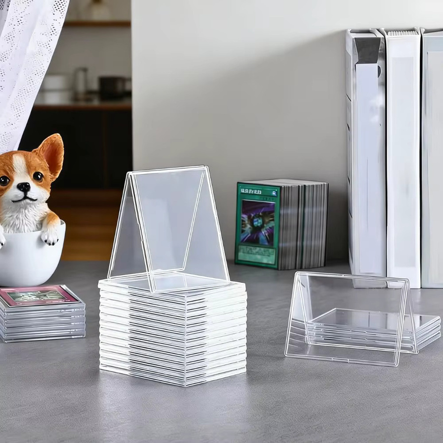 YMY Hochtransparente Plastikkarten-Displaybox zur Aufbewahrung und Dekoration von Visitenkarten, Farbe: transparent - Bild 2
