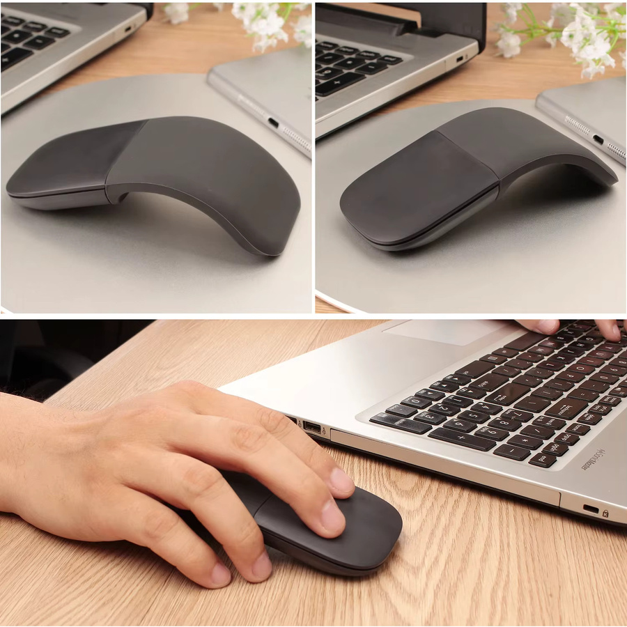 Microsoft Arc Mouse Bluetooth kabellose optische Maus, faltbar und ergonomisch, in Schwarz oder Weiß - Bild 4