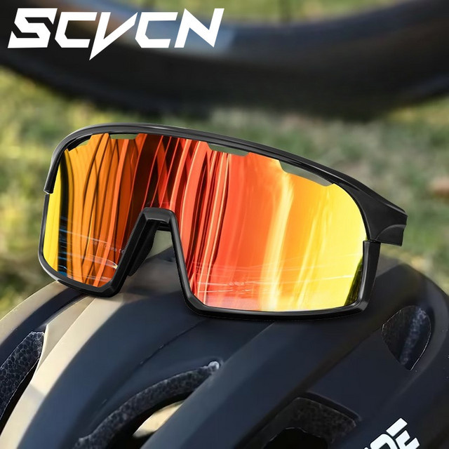 SCVCN Sonnenbrille, Sportsonnenbrille, Vollrand, Kunststoff, Damen - Bild 1