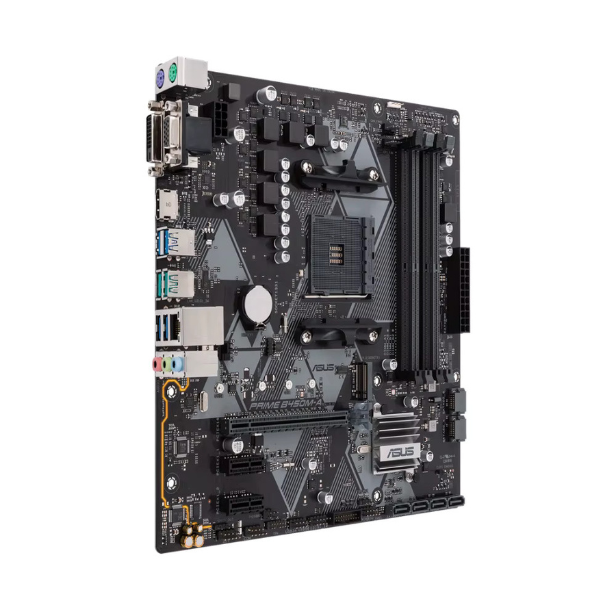Asus PRIME B450M-A Motherboard AM4 Micro-ATX Schwarz DDR4 NVMe/M.2 - Bild 3