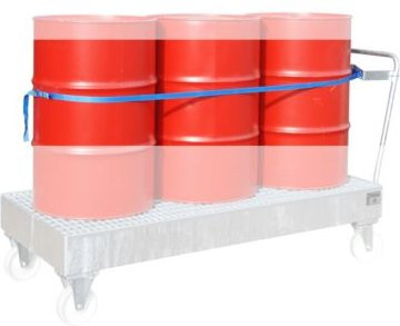 Bauer Haltegurt für 3 x 200 l Fass in Blau - Bild 1