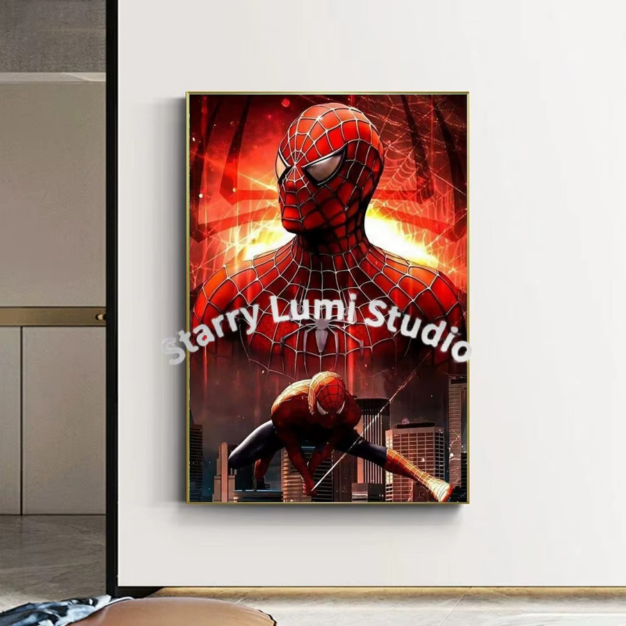 KAYOU Marvel Spider-Man Diamant-Malerei 5D DIY Mosaik-Stickerei als Wanddekoration in Multicolour, B/H: 30,0 x 20,0 cm - Bild 2