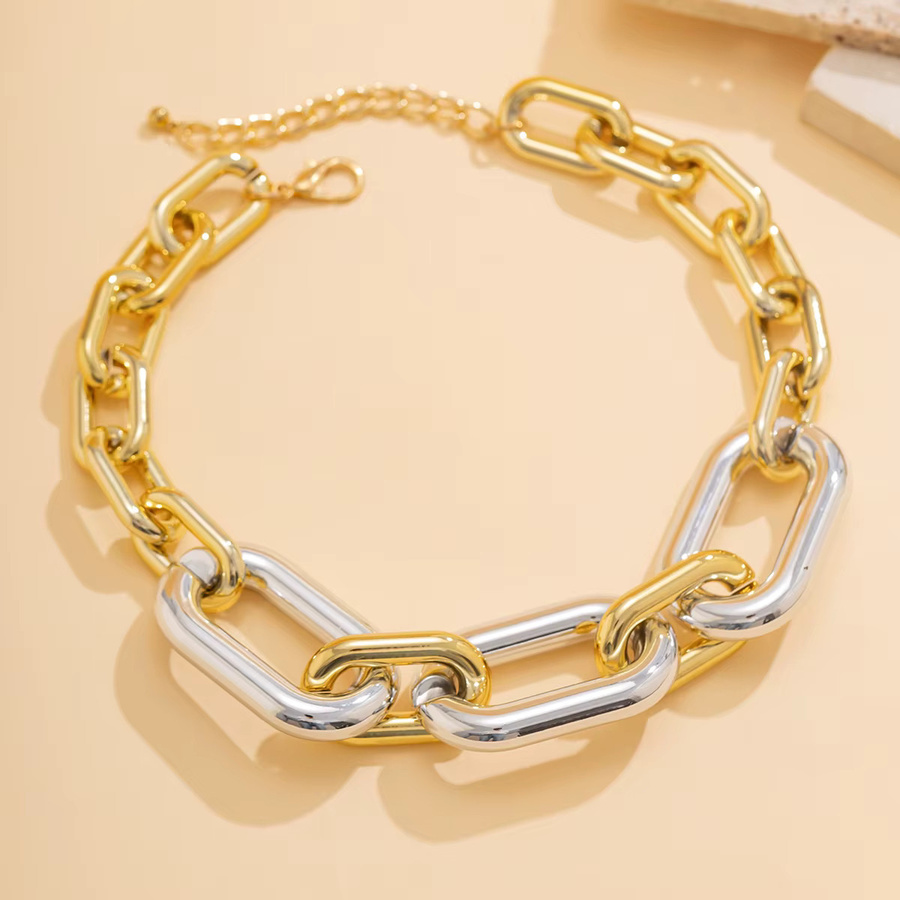 SHIXIN Choker Halskette, Bicolor, Damen - Bild 2