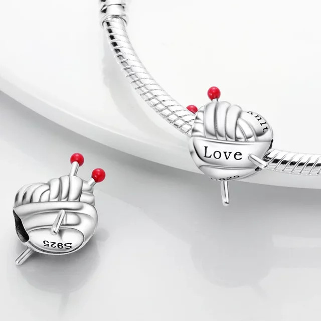 Charms 925 Silber, vergoldet, Perle, Damen - Bild 1