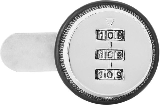 CosyHome Mechanisches Zahlenschloss aus Zinklegierung mit 3-stelliger Code-Kombination in Weiß - Bild 1