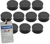 Magnetoplan Ergo-Magnete Large, schwarz, 10er Pack - Bild 1