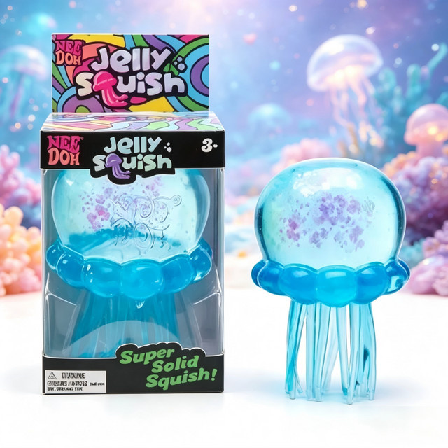 Needoh Quallen-Fuzzball Squishy Blind Box, Meerestiere, ab 3 Jahre - Bild 1