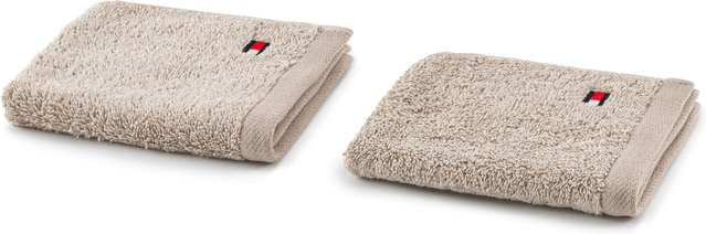 Waschlappen-Set Tommy Hilfiger Legend in Beige aus Baumwolle - Bild 1