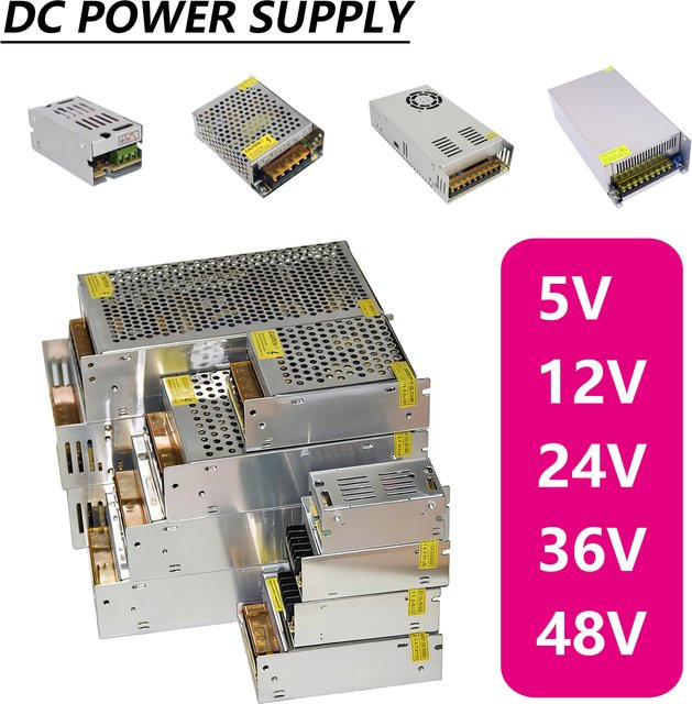 AEVYVKV DC Netzteil in Silber für Router, LED Streifen und CCTV, AC 220V/110V zu DC 5V, 12V, 24V, 36V oder 48V - Bild 1