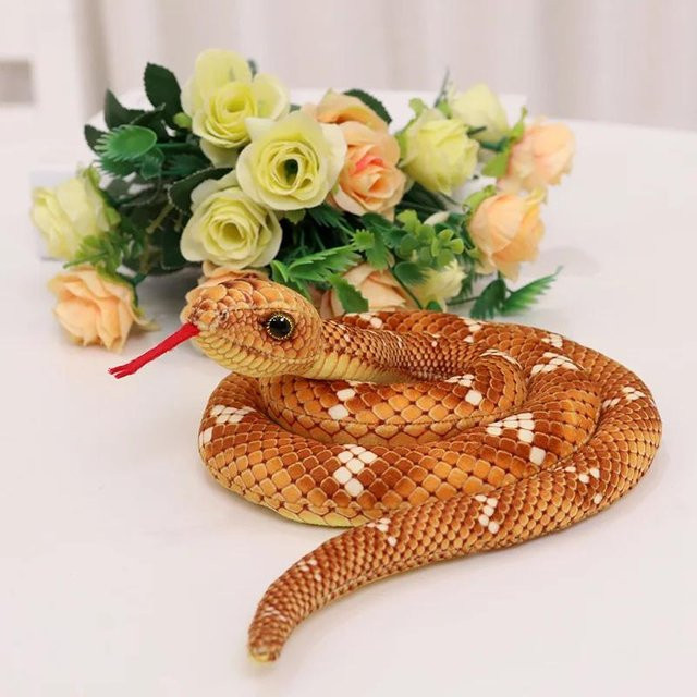 Kidsly Python Schlange Plüsch Spielzeug, Gelb, 100cm - Bild 1