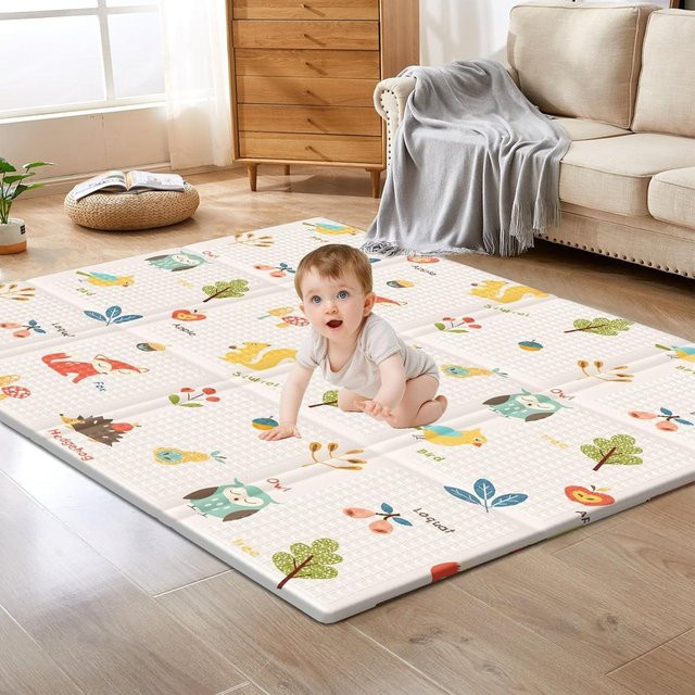 DHDH Babyspielmatte, Tiere, Schaumstoff, bunt, rutschfest - Bild 1
