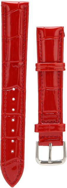 Neoglint Uhrenarmband Kunstleder, Rot, Dornschließe, 18 mm, Unisex - Bild 1
