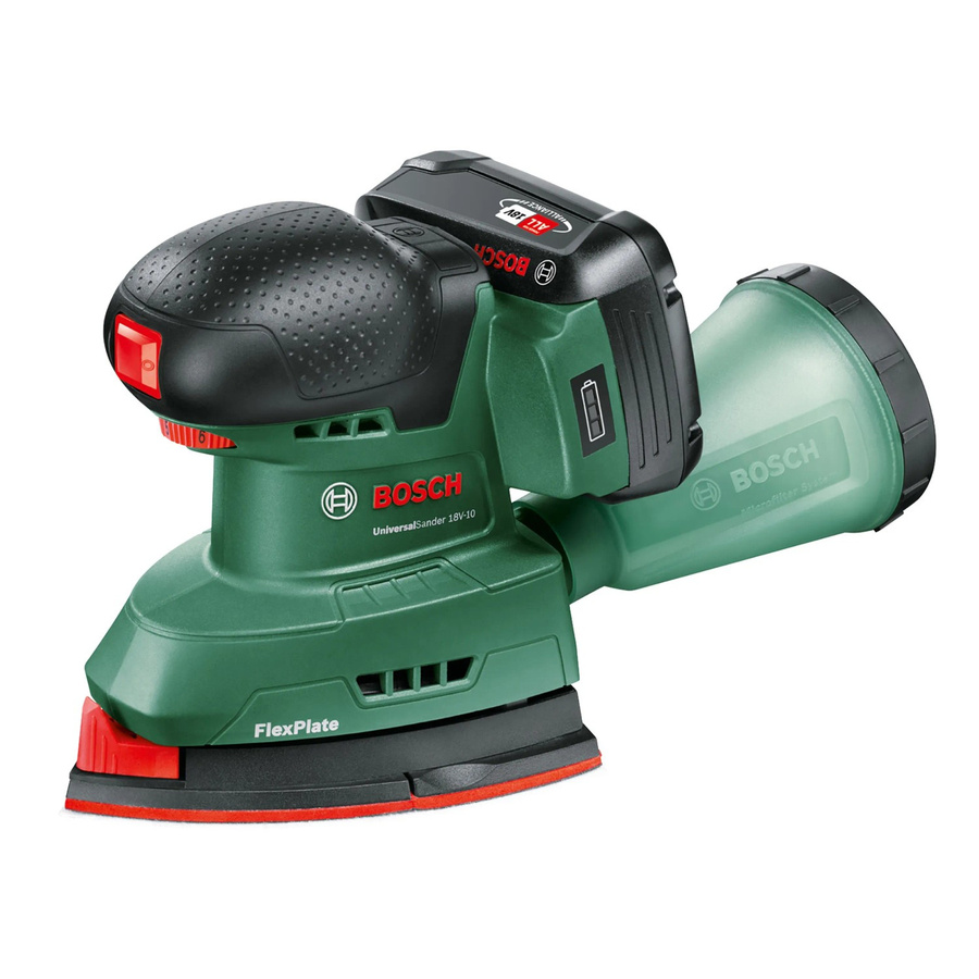Bosch UniversalSander 18V-10 Akku-Multischleifer in Grün (ohne Akku) - Bild 2