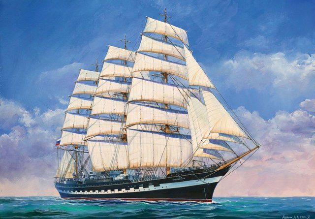 Zvezda Krusenstern Sailing Ship, 1:200 - Bild 1