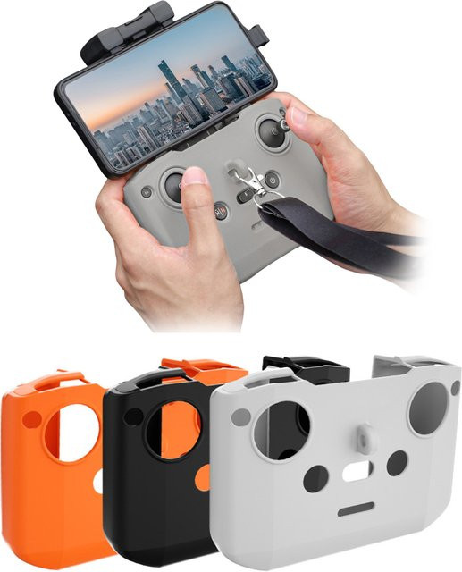DJI Silikon-Schutzhülle Set für Mini 4 Pro und RC N3/N2/N1 Controller in Orange - Bild 1