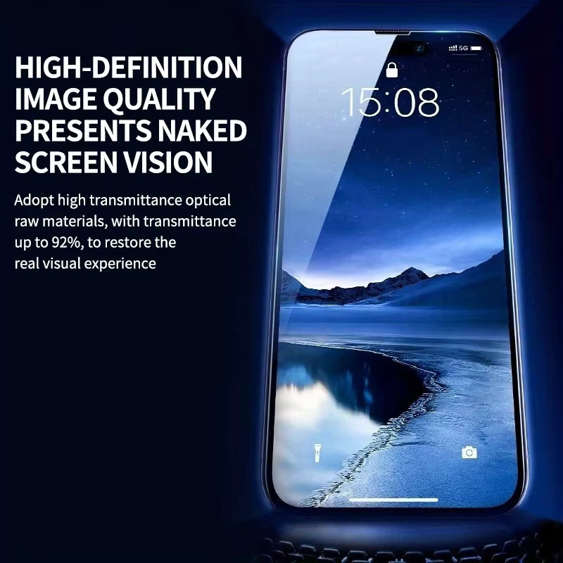 3er-Pack HD Displayschutz aus gehärtetem Glas für Apple iPhone (kompatibel mit iPhone 17, 16, 15, 14, 13, 12, 11, XS, X, XR), transparent - Bild 6