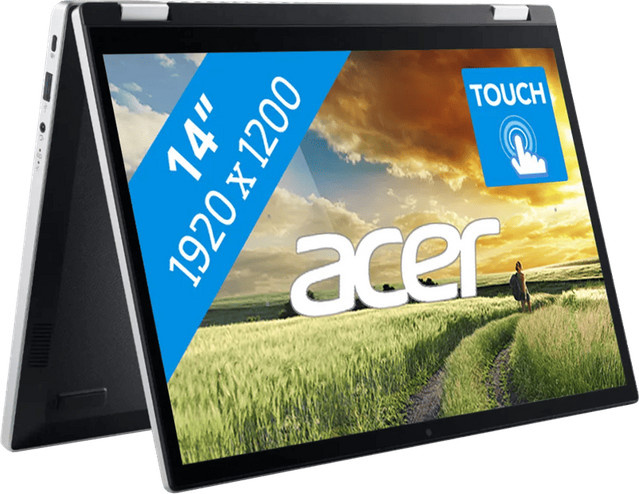 Acer Aspire Go Spin 14 AGSP14-31PT-36R6 Convertible Laptop in Silber mit 14 Zoll Display, Intel Core 3, 16GB RAM und 512GB SSD - Bild 1