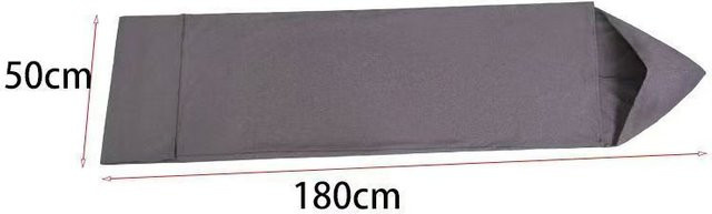 XIFEI Tragbarer Stretch Schlafsack für Erwachsene, Kompressionsdecke für Camping und Reise, Grau, B: 185 cm, T: 50 cm - Bild 1