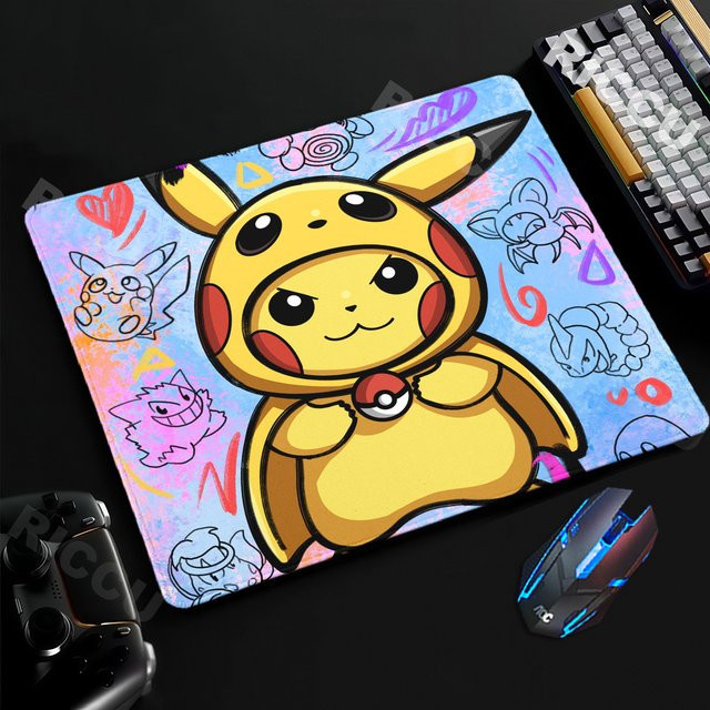 Potdemiel Pikachu Gaming Mauspad in Multicolour für PC und Gamer - Bild 1