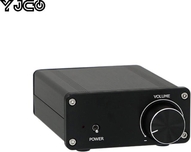 YJCO Digitaler Mini-Leistungsverstärker D50C, HiFi-Stereo-Verstärker mit TPA3116 Klasse-D Chip, 2.0-Kanal, 50Wx2, Schwarz - Bild 1
