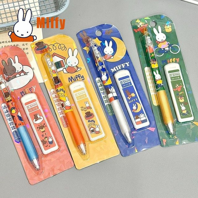 Miffy Druckbleistift Set mit 0,5mm 2B Minen in Mehrfarbig für Schüler und Schreibwaren-Liebhaber - Bild 1