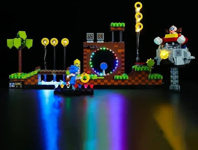 Ideen 21331 Sonic Green Hill Zone, Modell Bausatz, 1.125 Teile - Bild 1
