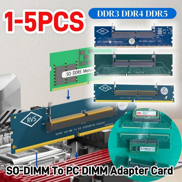 ALLOET Laptop-zu-Desktop SO-DIMM-zu-PC-DIMM-Adapter für DDR3 RAM Speicher-Upgrade - Bild 1