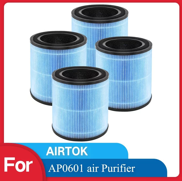 AIRTOK Ersatzfilter AP0601-RF kompatibel mit AP0601 Luftreiniger, 4-Stufen H13 True HEPA Filter Zubehör - Bild 1