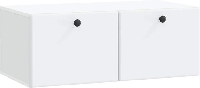 vidaXL Wandmontierter TV-Schrank Modern in Weiß, B/H/T: 78,5 x 30 x 41 cm - Bild 1