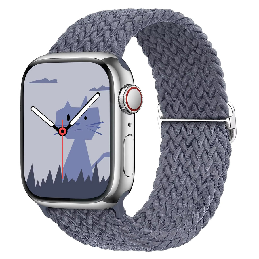 Elastisches geflochtenes Solo-Armband Correa Serie für Apple Watch, Farbe: Grün, Unisex - Bild 6