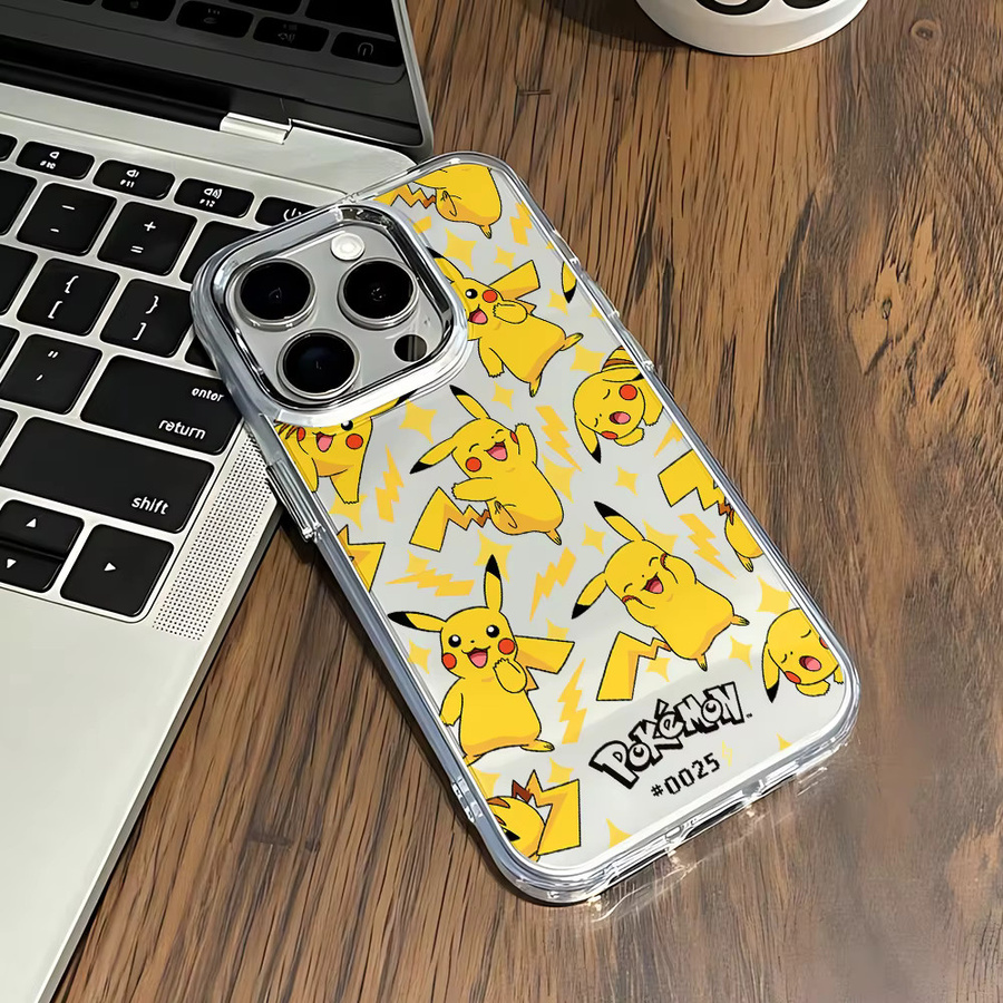 Transparente Handyhülle mit Cartoon Pokémon Motiv für Apple iPhone 11 bis iPhone 17 Pro Max - Bild 2