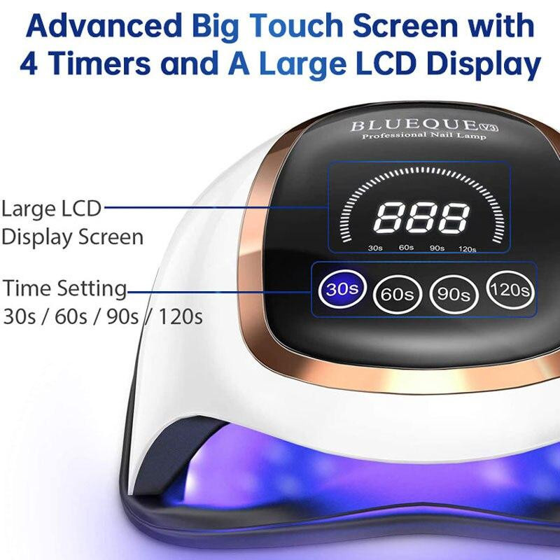 PRISMA UV-LED-Nagellampentrockner, 300W, mit LCD-Display, Unisex - Bild 6